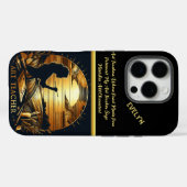 情熱的なアートインスパイア先生アットサンセット Case-Mate iPhoneケース (裏面 (横))