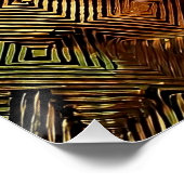 情熱的なカップルキスをするインデザイン❤️ ポスター (コーナー)