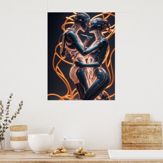 情熱的なキス ポスター (キッチン)