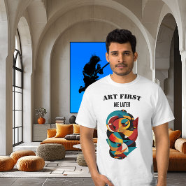 情熱的なクリエイターのためのモダンジオメトリックアブストラクト Tシャツ