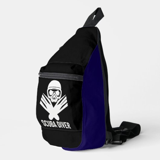 情熱的なスキューバダイバーで深みを探索 スリングバッグ (右コーナー)