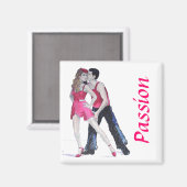 情熱的なダンサー厳正な来踊り マグネット (正面/裏面)