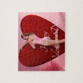 情熱的なバレンタイン・デー・ガールin a Corset ジグソーパズル (縦)