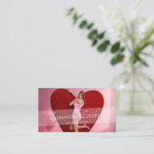 情熱的なバレンタイン・デー・ガールin a Corset 名刺 (スタンド正面)