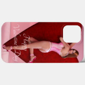 情熱的なバレンタイン・デー・ガールin a Corset Case-Mate iPhoneケース (裏面 (横))