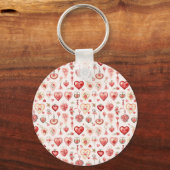 情熱的なパレット：バレンタイン装飾 キーホルダー (裏面)