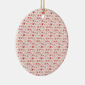 情熱的なパレット：バレンタイン装飾 セラミックオーナメント (右)