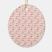 情熱的なパレット：バレンタイン装飾 セラミックオーナメント (左)