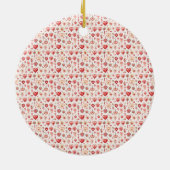 情熱的なパレット：バレンタイン装飾 セラミックオーナメント (裏面)