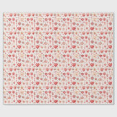 情熱的なパレット:バレンタイン装飾 ラッピングペーパー (フラット)