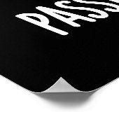 情熱的なフおもしろいルーツパッションフルーツプンダークBG ポスター (角)