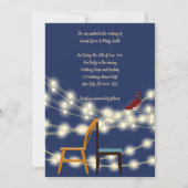 情熱的なフラミンゴ結婚スの 招待状 (裏面)