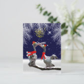 情熱的なペリカンクリスマスポストカード シーズンポストカード (スタンド正面)