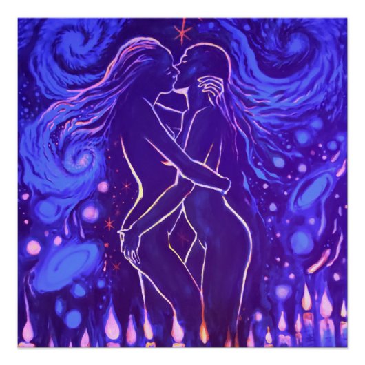 情熱的なレズビアンキス ポスター (正面)