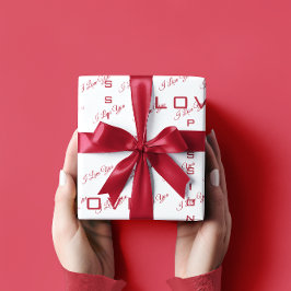 情熱的な愛 |バレンタインデー ラッピングペーパー