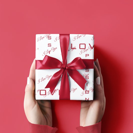 情熱的な愛 |バレンタインデー ラッピングペーパー