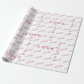 情熱的な愛 |バレンタインデー ラッピングペーパー (アンロールド)