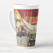 情熱的な感情に匹敵する輝き カフェラテマグ (左アングル)