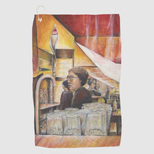 情熱的な感情に匹敵する輝き ゴルフタオル (正面)