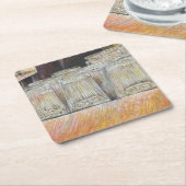 情熱的な感情に匹敵する輝き スクエアペーパーコースター (アングル)