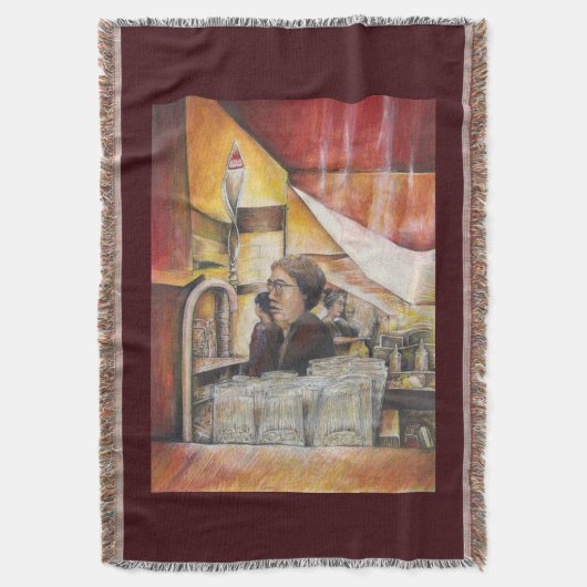 情熱的な感情に匹敵する輝き スローブランケット (正面縦)