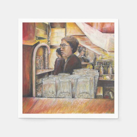 情熱的な感情に等しい輝き スタンダードカクテルナプキン (正面)