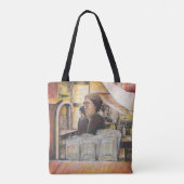 情熱的な感情の蓄光 トートバッグ (裏面)