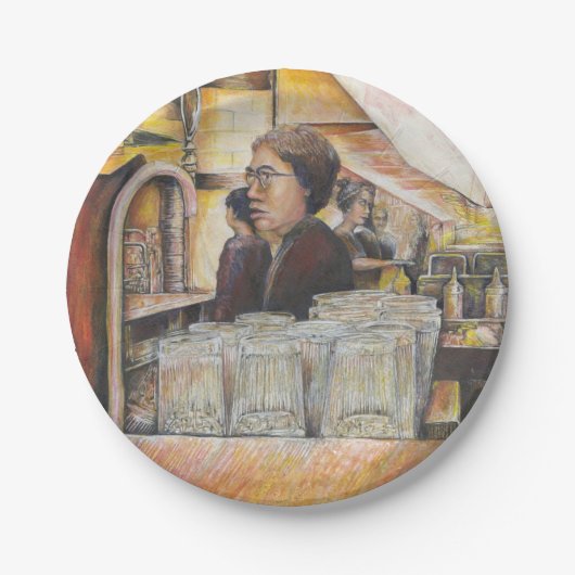 情熱的な感情の蓄光 ペーパープレート (正面)