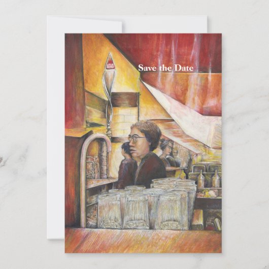 情熱的な感情の蓄光 案内状 (正面)