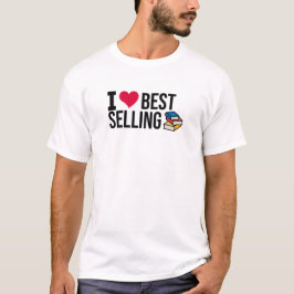 情熱的な本の虫: ベストセラーの本が大好き Tシャツ