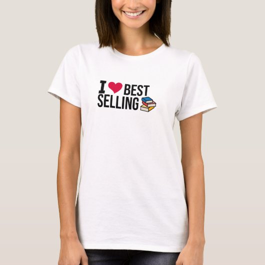 情熱的な本の虫: ベストセラーを愛する人へ Tシャツ (正面)