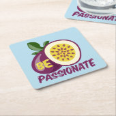 情熱的な果物である スクエアペーパーコースター (アングル)