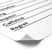 情熱的な決意を持った医師 ポスター (角)