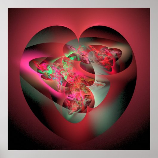 情熱的な混乱プリント ポスター (正面)