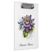 情熱的な紫色のパッションフラワー クリップボード (右)