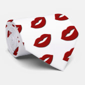 情熱的な赤いバレンタインの唇 ネクタイ (ロール)