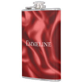 情熱的な赤いロマンチックな偽サテンウェディング フラスク (左)