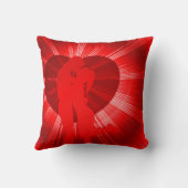 情熱的な赤の愛好家の装飾用クッション クッション (裏面)