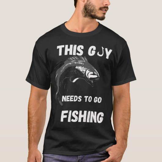 情熱的な釣り人とコーヒー好きのための究極のアート Tシャツ (正面)