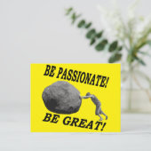 情熱的になれ!行素晴らしけ!デザイン ポストカード (スタンド正面)