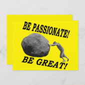 情熱的になれ!行素晴らしけ!デザイン ポストカード (正面/裏面)