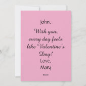 情熱的に描かれた：モノクロの花、ピンクの愛 シーズンカード (裏面)