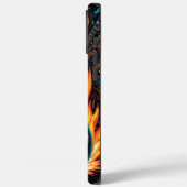 情熱的鮮やかなディスプレイで燃え上がるギター Case-Mate iPhoneケース (裏面 / 左)