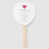 情熱結婚の水の色で愛の輝きを放つ ハンドファン (裏面)