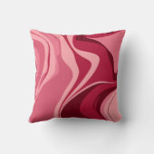 情熱鮮やかのピンクの渦巻き クッション (裏面)