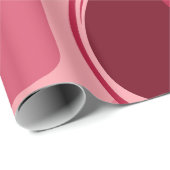 情熱鮮やかのピンクの渦巻き ラッピングペーパー (ロールコーナー)