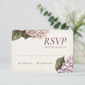 情熱 | ウェディング RSVP レスポンス カード (スタンド正面)