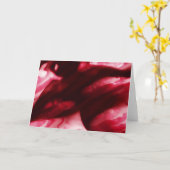 情熱(カード)の赤いフルーツ カード (黄色い花)