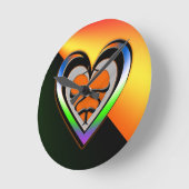 情熱 ラウンド壁時計 (傾斜)