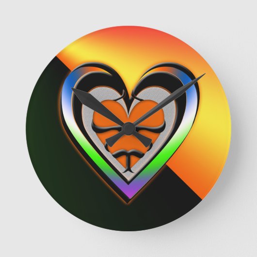 情熱 ラウンド壁時計 (正面)